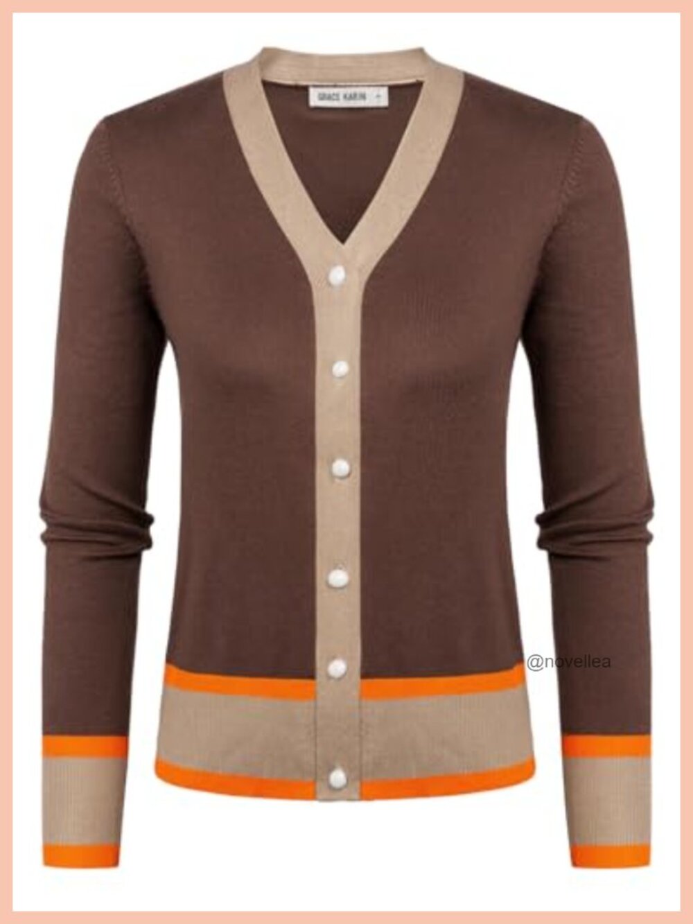Lightweight Cropped Cardigan Button Down V-Neck Long Sleeve Sweater